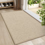 LEKEEPGO Fussmatte 60 x 90 cm, rutschfeste Schmutzfangmatte, Khaki, rechteckig