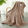 COZYTY Heizdecke 130x180 cm, elektrische Wärmedecke aus Flanell, beige – Wärme für Sofa und Bett