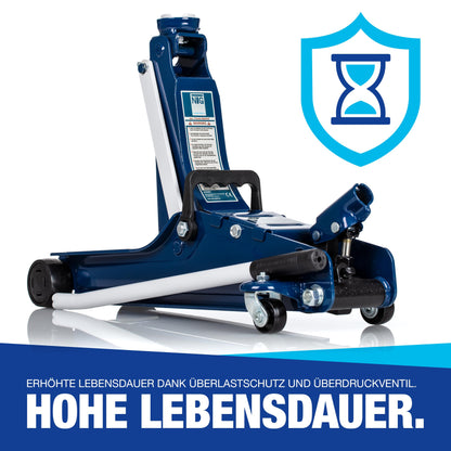 NTG Hydraulischer Rangierwagenheber 2t - Flach, TÜV, 85-375mm