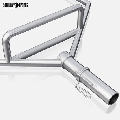 GORILLA SPORTS® Hexagon Trap Bar Olympia - 50 mm verchromt