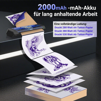 ORGBRO X8 Tattoo Stencil Drucker, Bluetooth Thermodrucker