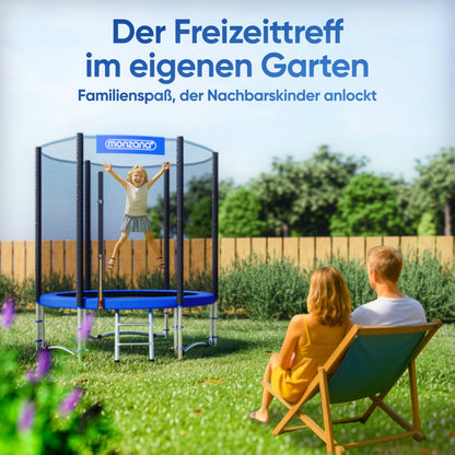 MONZANA Trampolin Ø 183 cm Komplettset mit Sicherheitsnetz