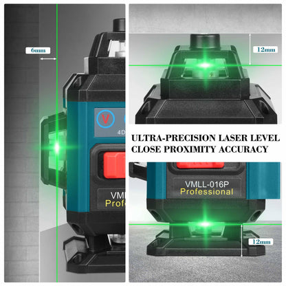SinoApollo Kreuzlinienlaser VMLL-016P, 4x360°, selbstnivellierend