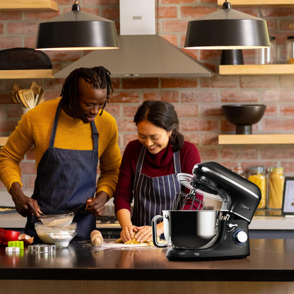 Fentic Küchenmaschine 2000W Edelstahl 6.2L Knetmaschine – Schwarz