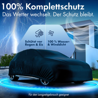 Walser Auto Abdeckplane wasserdicht Grösse 1 - Schwarz