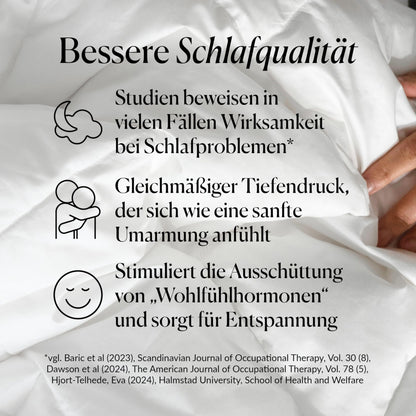 CURA Pearl Classic Gewichtsdecke Therapie - 150x210 cm, 7kg