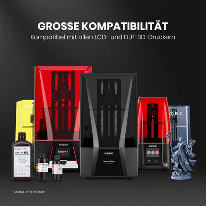 ELEGOO ABS-Like 3.0 3D Drucker Resin – 3 x 1000g Grau