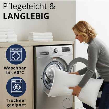Brönning 3 Kammer Daunenkissen Kopfkissen – 40x80 90% Daune