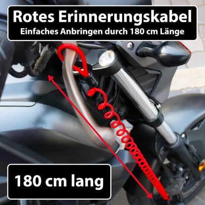 KOHLBURG Bremsscheibenschloss Prag, Motorradschloss 16 mm