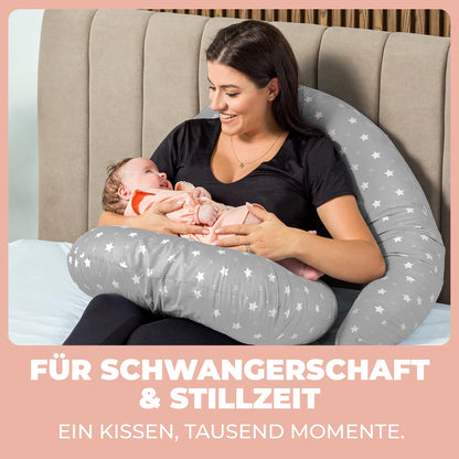 Flowen Stillkissen Schwangerschaftskissen XXL 200x70 cm
