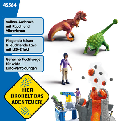 Schleich DINOSAURS Große Vulkan Expedition Spielset 42564