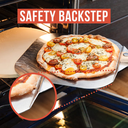 Chef Pomodoro Pizza-Set Pizzaschieber 30 x 36 cm und Pizzaschneider