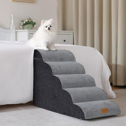 Trhillsbrad Hundetreppe Breit 5 Stufen 62cm – für kleine Hunde