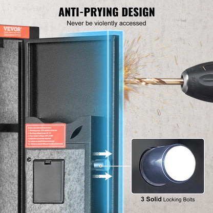 VEVOR Langwaffenschrank 3 Langwaffen – Touchscreen-Schloss
