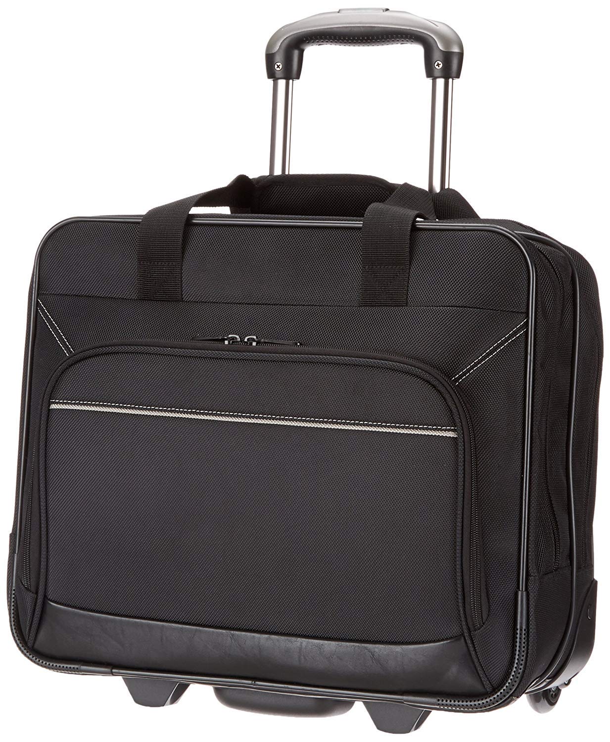 Amazon Basics Laptop-Trolley bis 15.6 Zoll – Schwarz. Rechteckiger, schwarzer Trolley zum Transport von Laptops bis 15.6 Zoll.