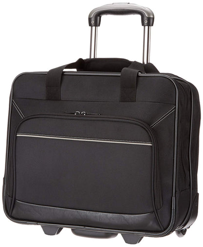 Amazon Basics Laptop-Trolley bis 15.6 Zoll – Schwarz. Rechteckiger, schwarzer Trolley zum Transport von Laptops bis 15.6 Zoll.