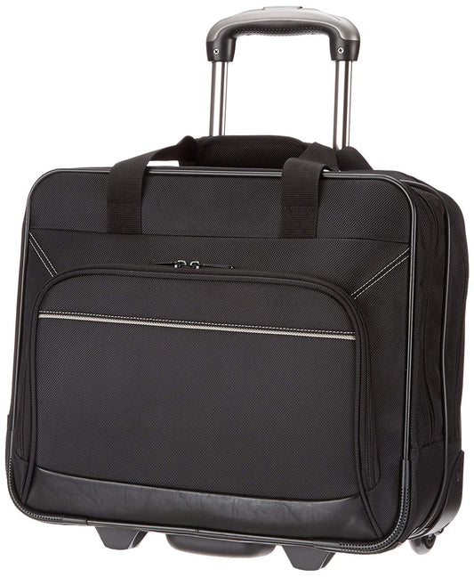 Amazon Basics Laptop-Trolley bis 15.6 Zoll – Schwarz. Rechteckiger, schwarzer Trolley zum Transport von Laptops bis 15.6 Zoll.