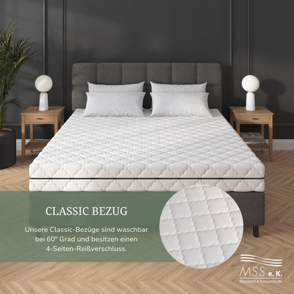 MSS MedicSpring 2-in-1 Taschenfederkernmatratze - 140x200 H4/H5