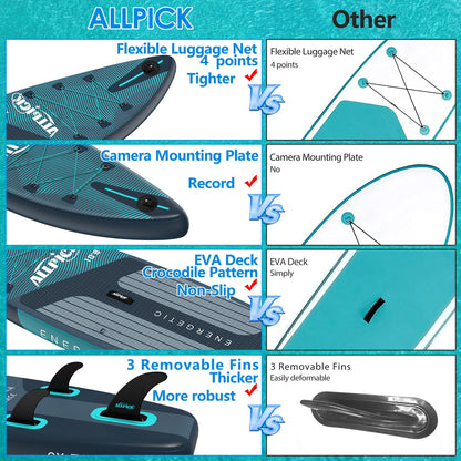 ALLPICK Premium SUP Board Aufblasbar Set - Premium-Grün