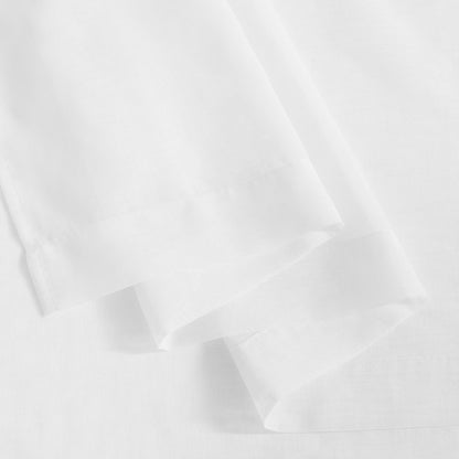 PONY DANCE Extra Breite Voile Gardine - Weiss, 750x245 cm