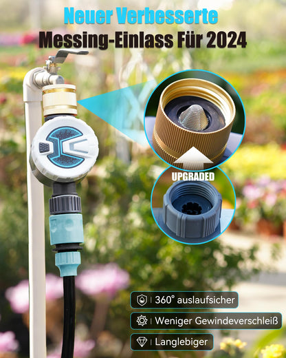 RAINPOINT Bewässerungscomputer WLAN mit Messing-Einlass