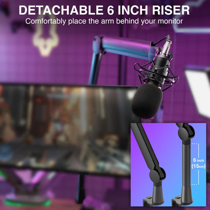 SENSIC SA-30 Mikrofonständer Tisch Schwenkarm - Schwarz