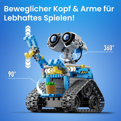 Sillbird Technik Roboter Bauspielzeug 5-in-1 mit App, 488 Teile