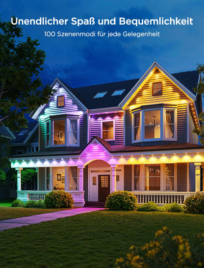 Govee Permanent Outdoor Lights 2 RGBIC Lichterkette - 30m Weiss