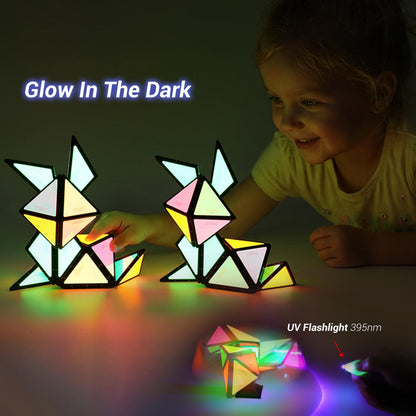 TOSY Magnet Pyramid Glow – magnetischer Formwandler mit 243 Magneten