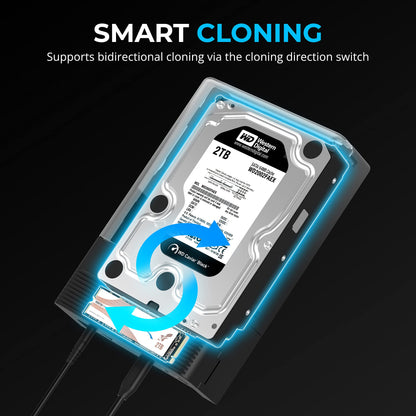 SABRENT DS-UFNC M.2 NVMe & SATA Dockingstation USB-C Klonen