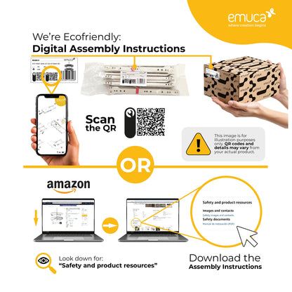 Emuca Ausziehbarer Recycling Küchenabfalleimer Unterbau 1x20L Anthrazit