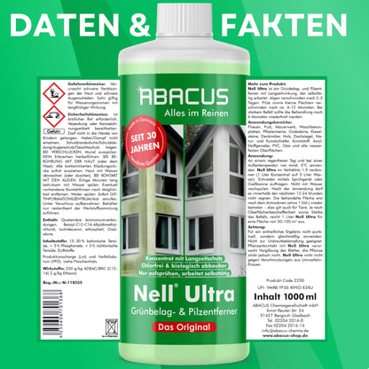 ABACUS Nell Ultra Grün- & Algenentferner Konzentrat – 4x1L