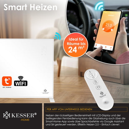 KESSER Infrarotheizung Heizpaneel - 350W Stand/Wand