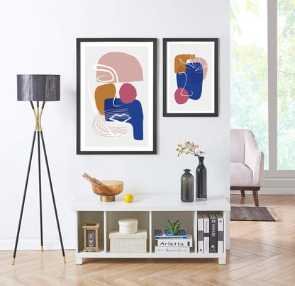 ACAZA Bilderrahmen DIN A1 59,4 x 84 cm, MDF-Holz schwarz, Acrylglas