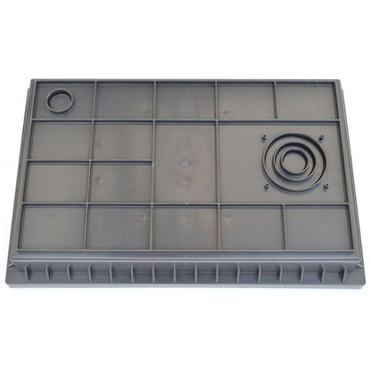 Bielbet Schuhabstreifer Set mit Maschenrost, verzinkt, 58,5 x 36,5 cm