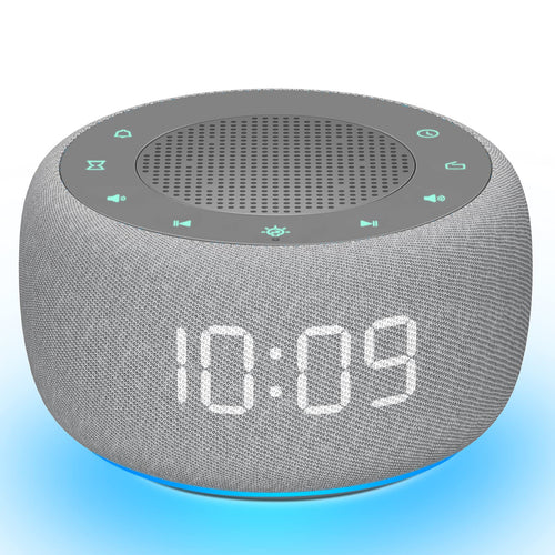 Buffbee Radiowecker RS11 mit UKW-Radio, Nachtlicht und Dimmer – kompaktes Stoffdesign
