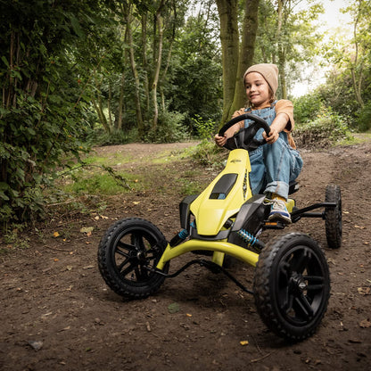 BERG Rally DRT Gokart Gelb mit 3 Gängen - Tretfahrzeug