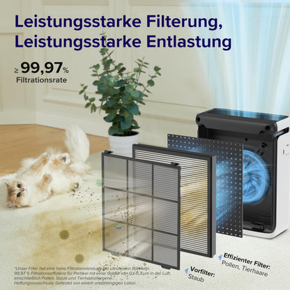 LEVOIT HEPA Luftreiniger - Für Allergiker & Tiermodus