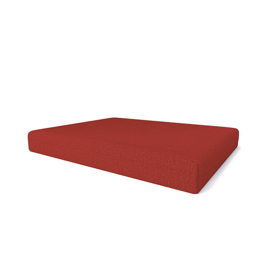 Pillows24 Palettenkissen 120x80 Outdoor Sitzauflage für Europaletten - Rot. Rote, rechteckige Outdoor-Sitzauflage.