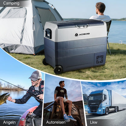 AAOBOSI Kompressor Kühlbox 60 L Dual Zone mit App-Steuerung