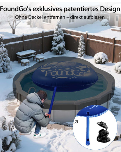FoundGo Poolkissen Winter Überwinterungskissen XXL Ø4m – 0.4mm