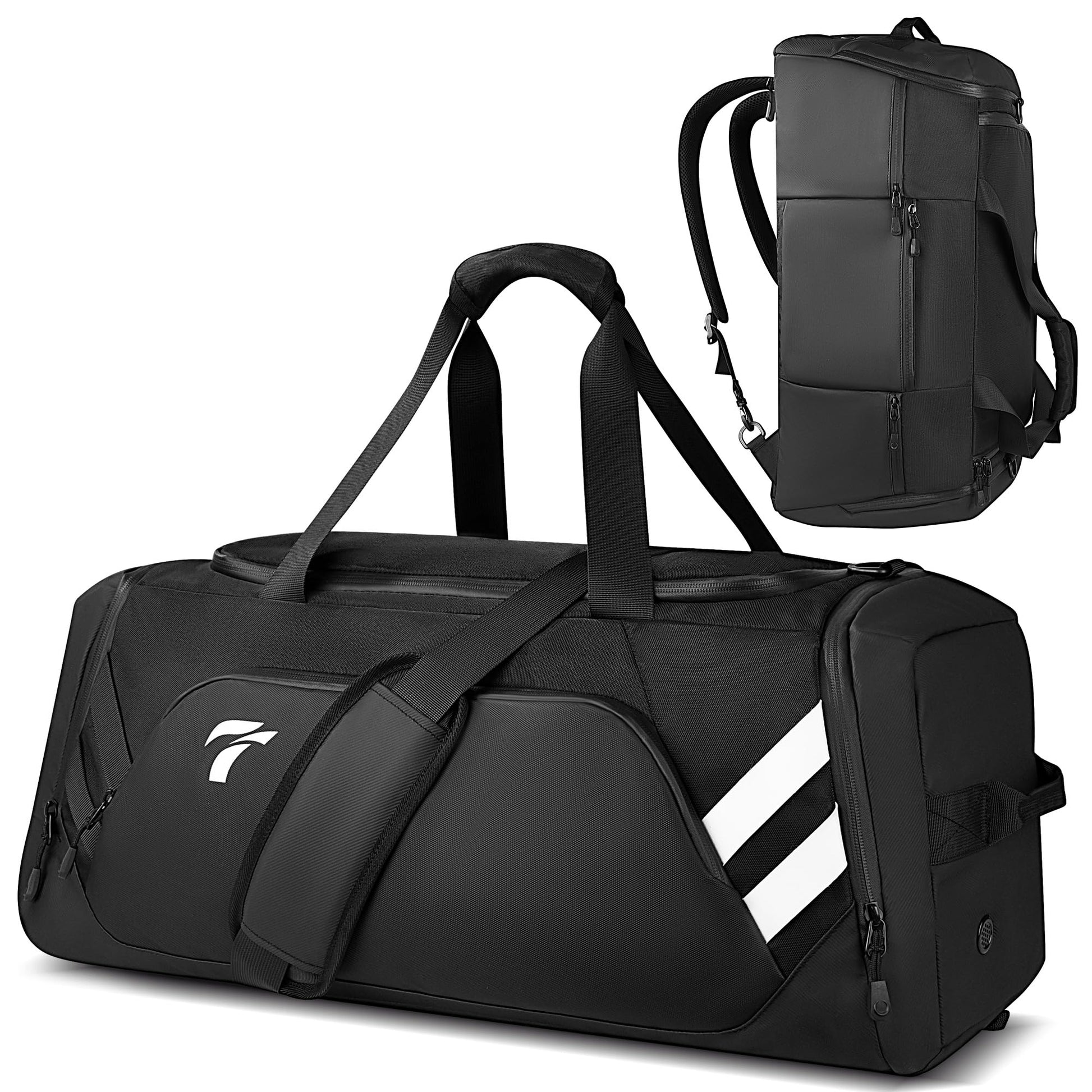 Cozor Sporttasche 58L, Reisetasche mit Schuhfach und Nassfach aus 1000D Oxford-Gewebe für Sport und Reisen