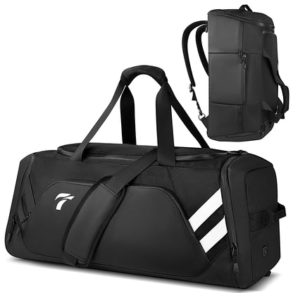 Cozor Sporttasche 58L, Reisetasche mit Schuhfach und Nassfach aus 1000D Oxford-Gewebe für Sport und Reisen