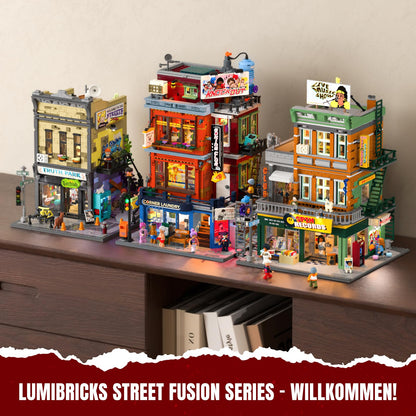 Lumibricks Boxclub Strassenfusion Klemmbausteine mit Licht, 3036 Teile