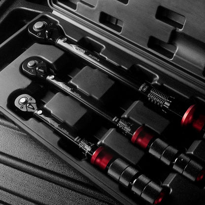 AEROFORCE Drehmomentschlüssel Set - 3-teilig 1/4" 3/8" 1/2" 5-220Nm