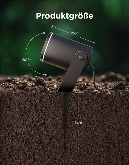 Govee Outdoor LED Strahler RGBWIC - Smart Gartenbeleuchtung 4er-Pack