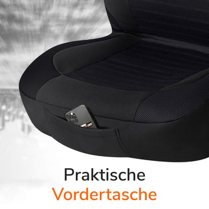 Upgrade4cars Autositzbezüge Vordersitze Schwarz Universal 4-teilig