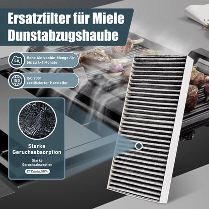 Miele Aktivkohlefilter DKF 35-P für Dunstabzugshaube – 2er-Set
