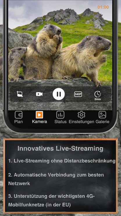 GardePro X50 Pro Max 4G LTE Wildkamera mit 48 MP und Live-Streaming
