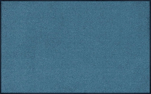 wash+dry Fussmatte Steel Blue 75x120cm - Waschbar. Rechteckige, stahlblaue Fußmatte. Schmutzfangmatte für den Innen- und Außenbereich, waschbar und strapazierfähig.
